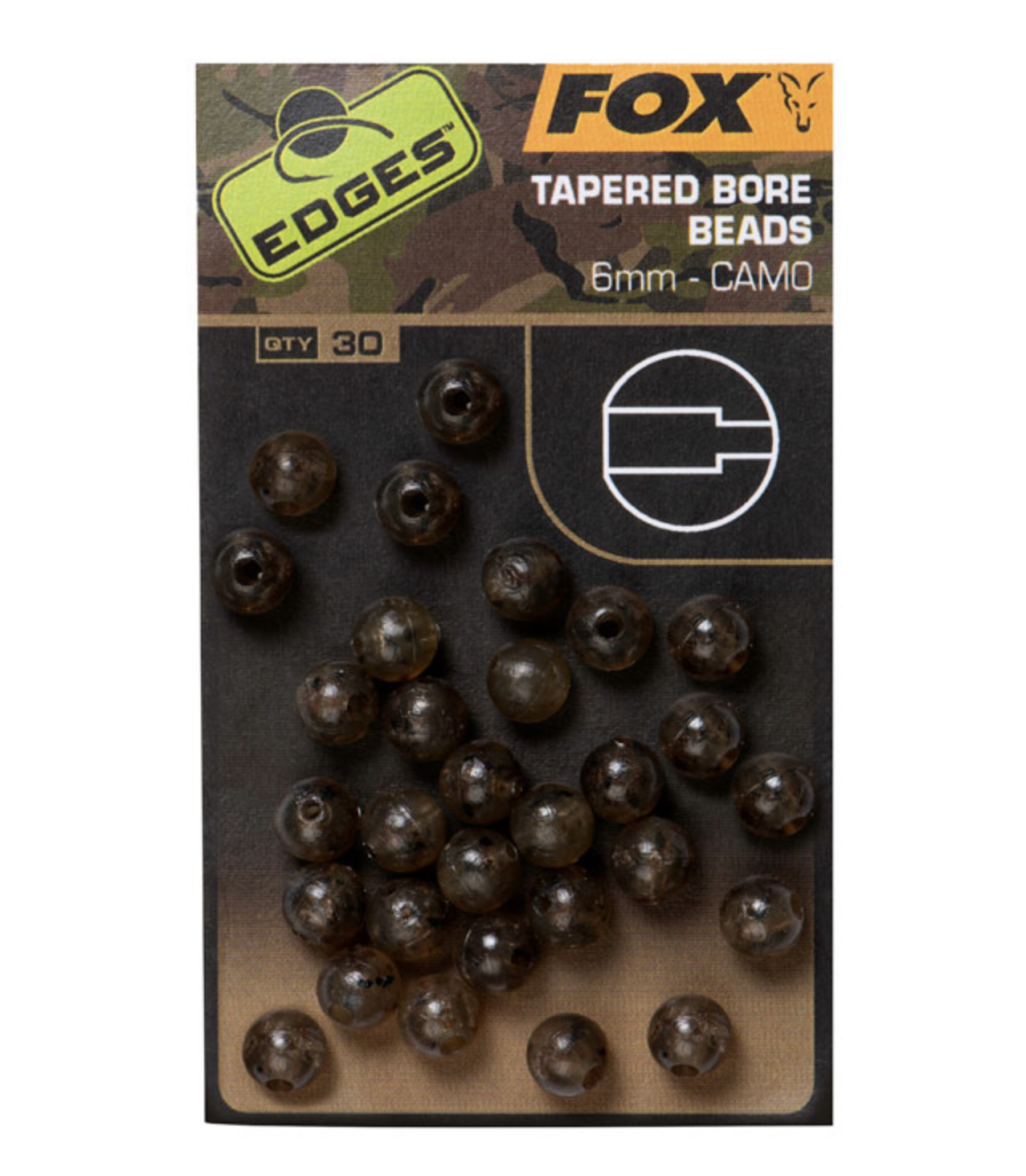 Fox EDGES Camo Tapered Bore Bead 6mm