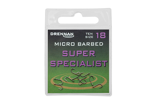Drennan Super Specialist Eyed Barbed Hooks