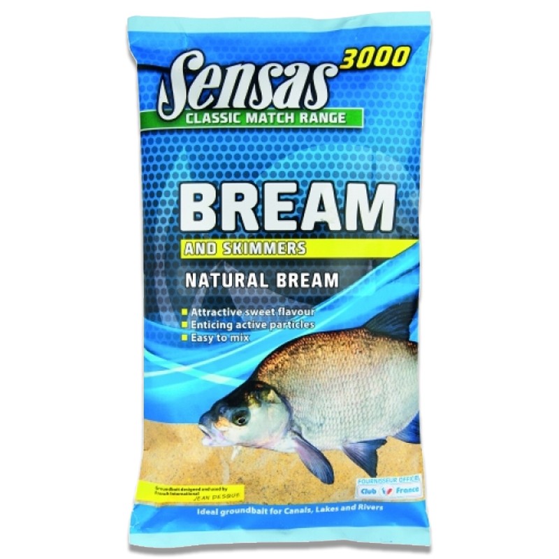 Sensas 3000 Bream Natural Groundbait - Click Image to Close