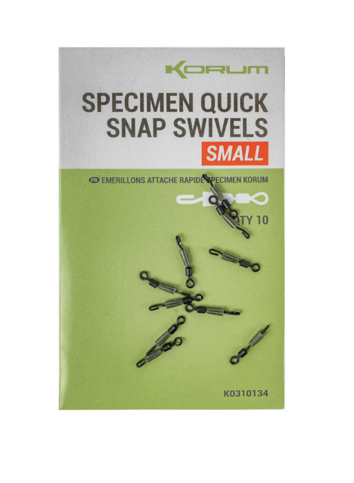 Korum Specimen Quick Snap Swivels - Click Image to Close