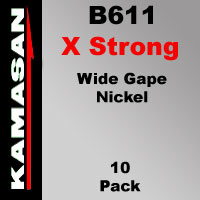 Kamasan B611 Wide Gape Nickel Barbed Hooks