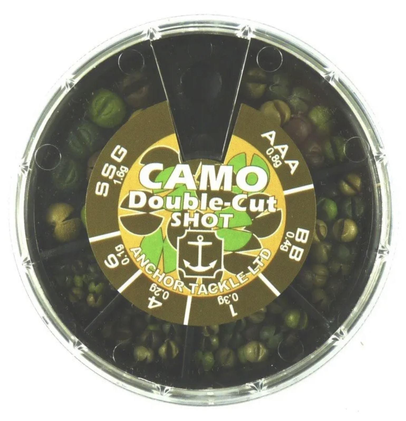 Anchor Camo 6 Division Double Cut Shot Dispenser
