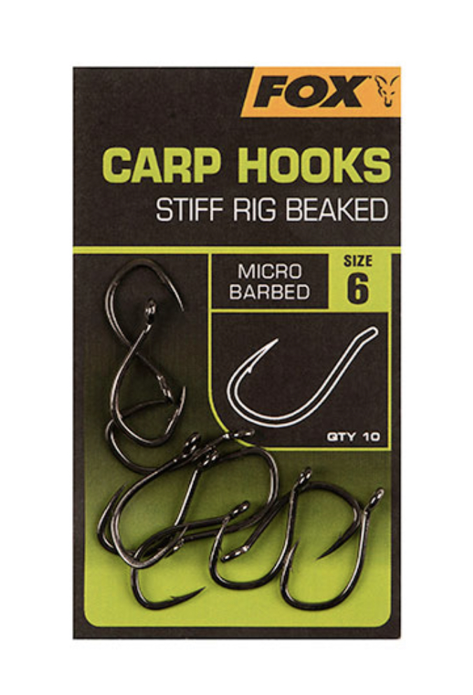 Fox Carp Hooks Stiff Rig Beaked - Click Image to Close