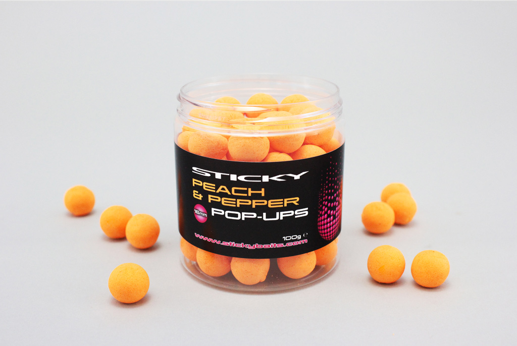 Sticky Baits Peach & Pepper Pop Ups