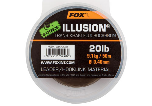 Fox EDGES Illusion Fluorocarbon Leader/Hooklink Material