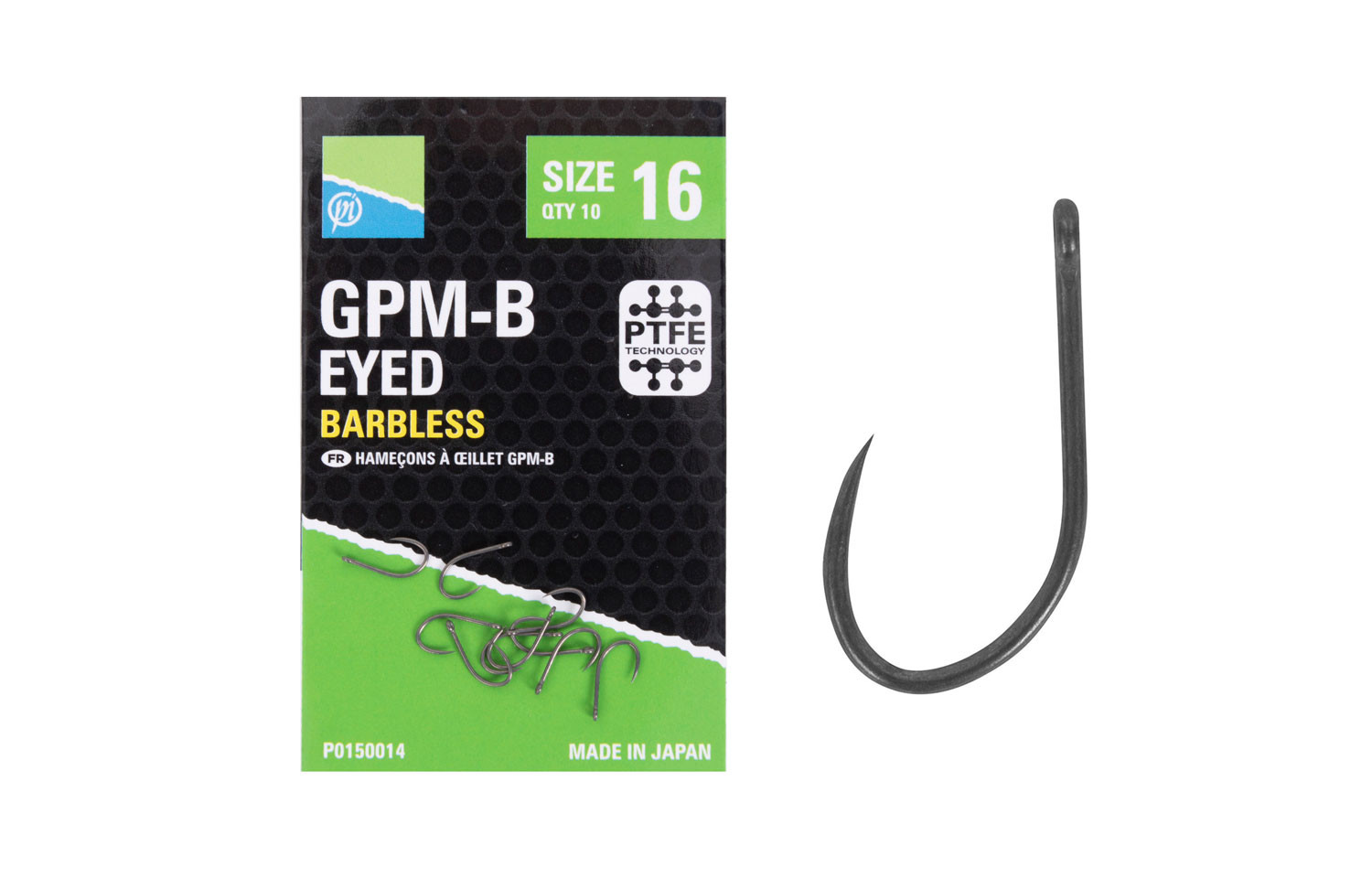 Preston Innovations GPM-B Eyed Barbless Hooks