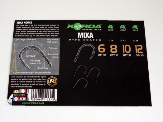 Korda Mixa Barbed and Barbless Hooks - Click Image to Close