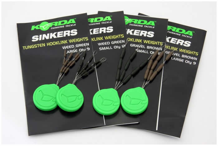 Korda Sinkers Tungsten Hooklink Weights - Click Image to Close