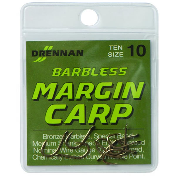 Drennan Margin Carp Barbless Hooks Drennan Margin Carp Barbless Hooks