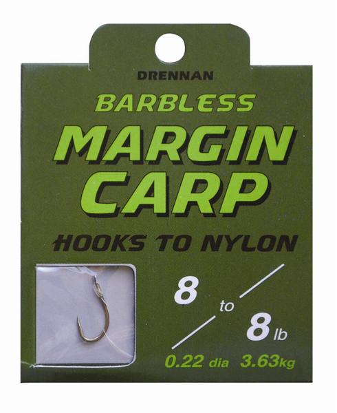 Drennan Margin Carp Barbless Hooks to Nylon Drennan Margin Carp Barbless Hooks to Nylon